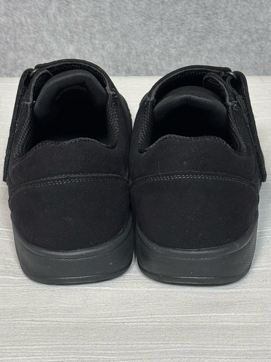 Orthofeet Bismarck Orthopedic Stretchable Casual Shoes-Black-Men 8.5 Extra Wide main image 4